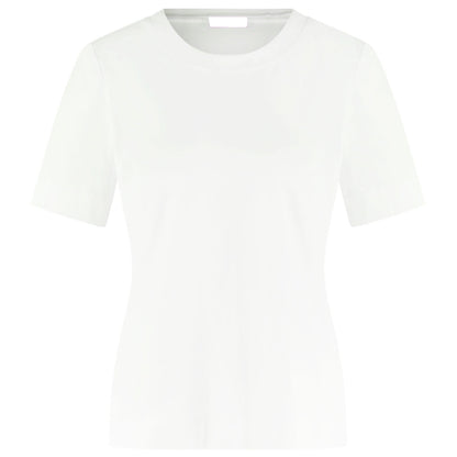 Azzurro Basic Tee Carol Wit - Peet kleding