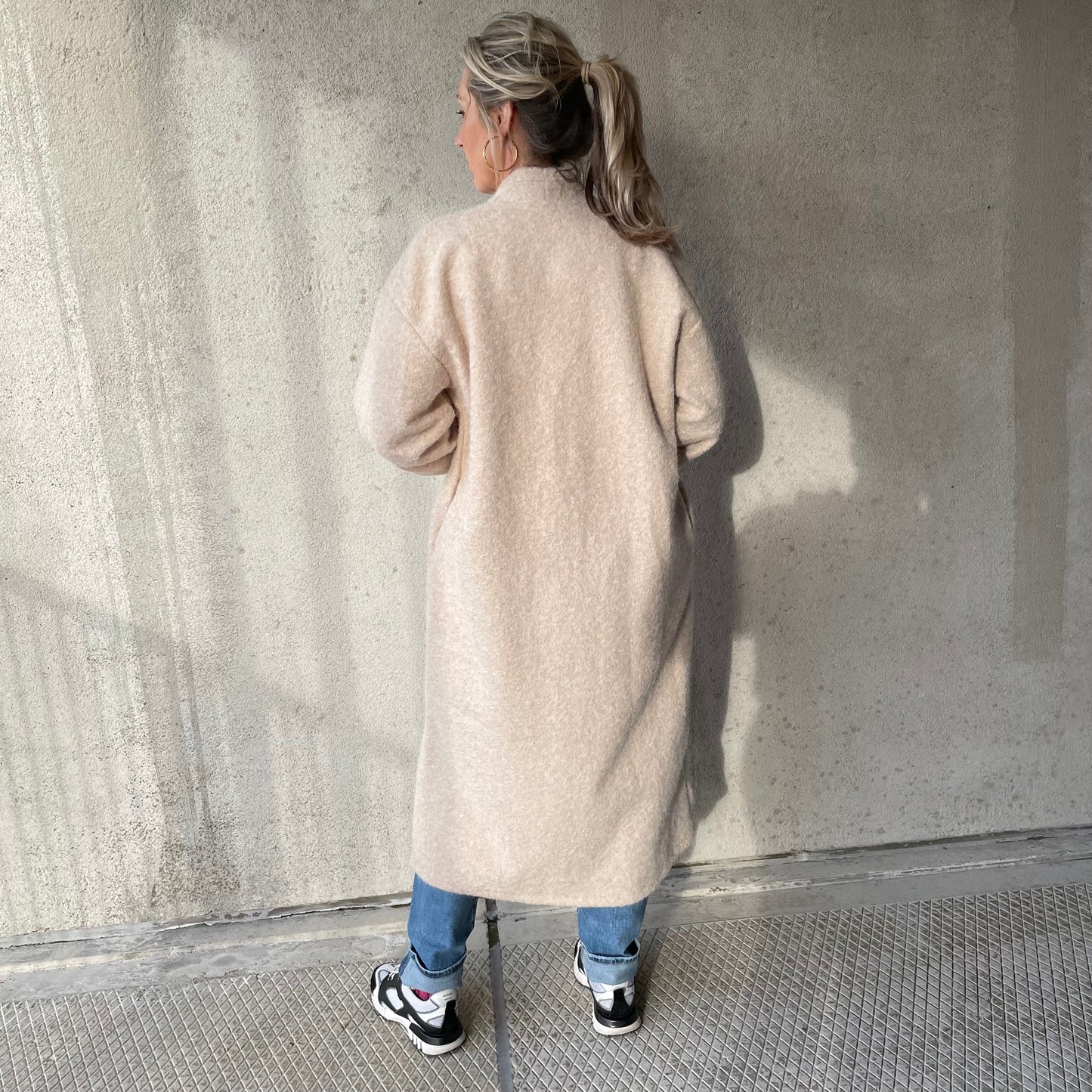 Jas Margy Lang Beige - Peet kleding