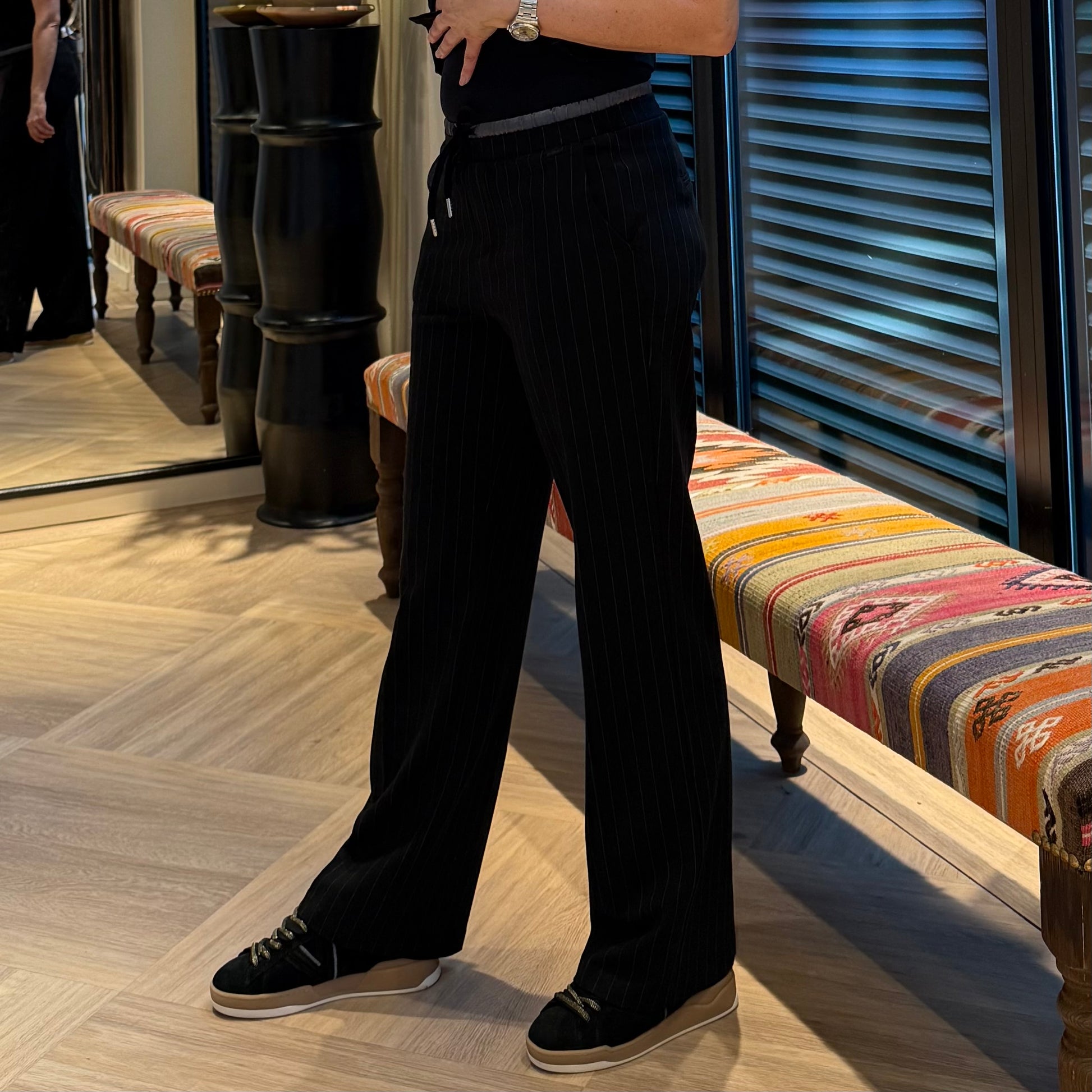 Red Button Colette Pinstripe Zwart - Peet kleding