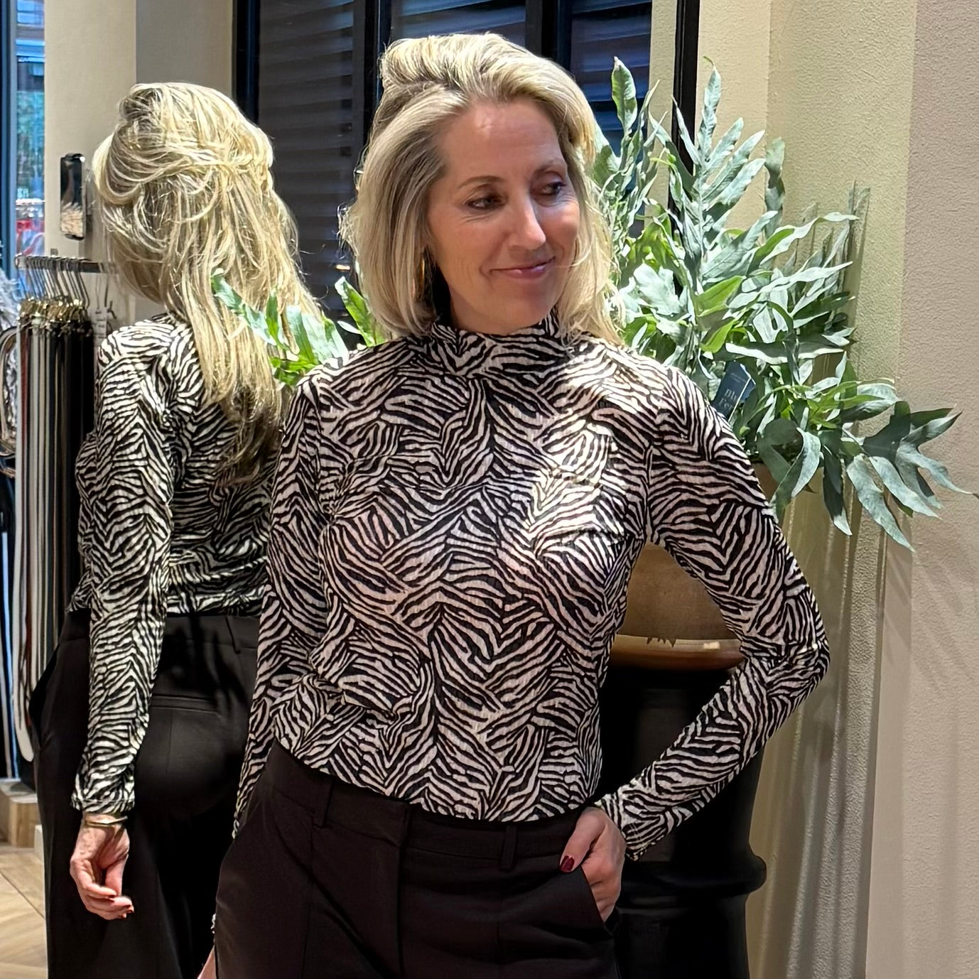 Ichi Shirt Lava Print - Peet kleding