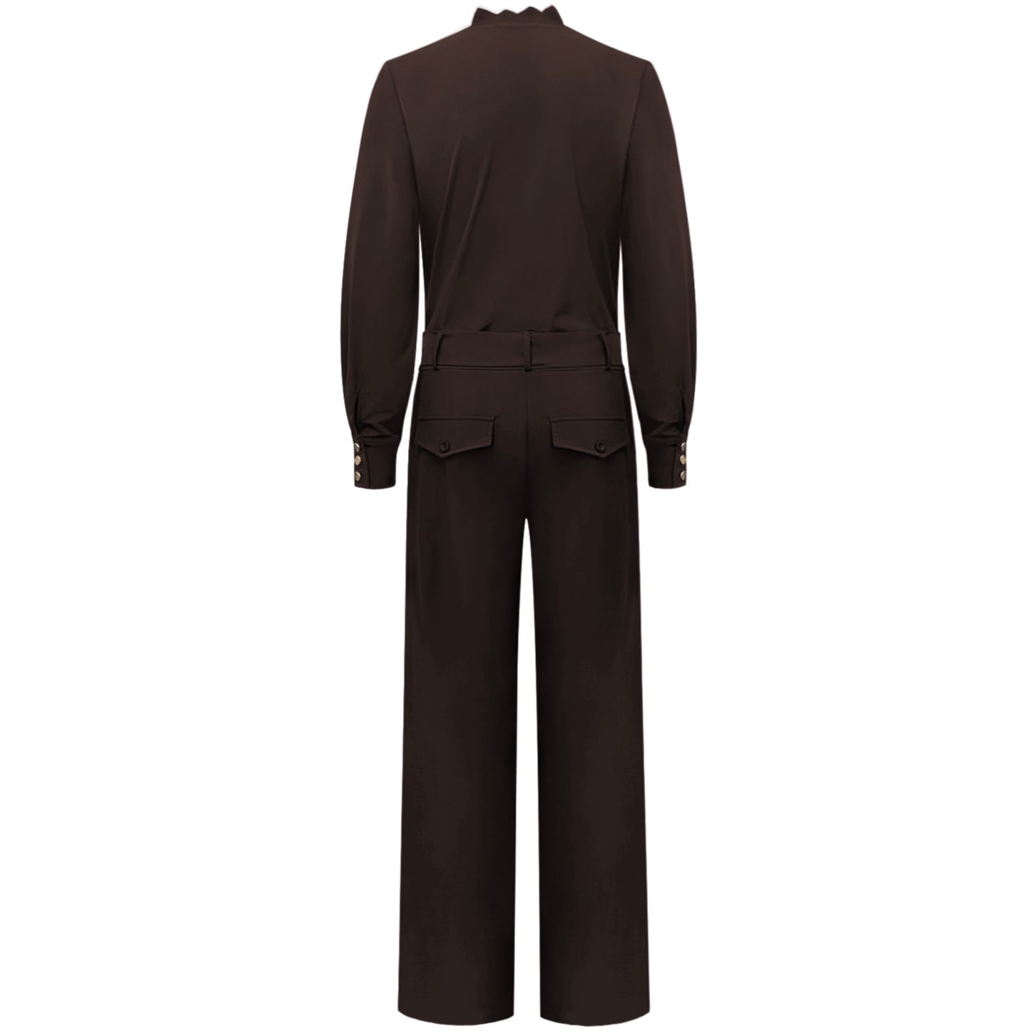 Triple Nine - Travel Jumpsuit Milana Donkerbruin - 51907 - Peet kleding