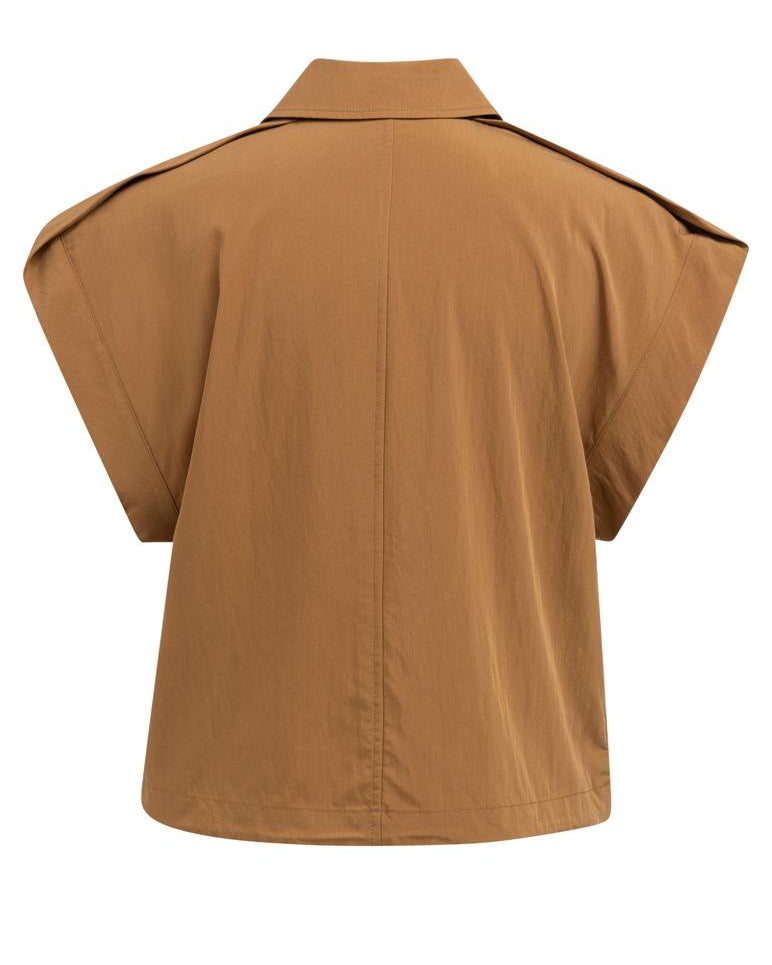 Yaya Gilet Foxtrot Brown