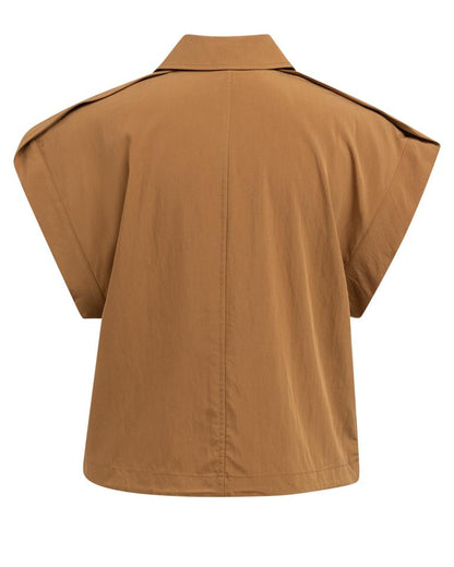 Yaya Gilet Foxtrot Brown