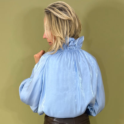 Blouse Fay Lichtblauw - Peet kleding