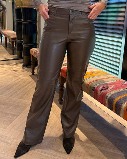 Red Button Colette Faux Leather Mud