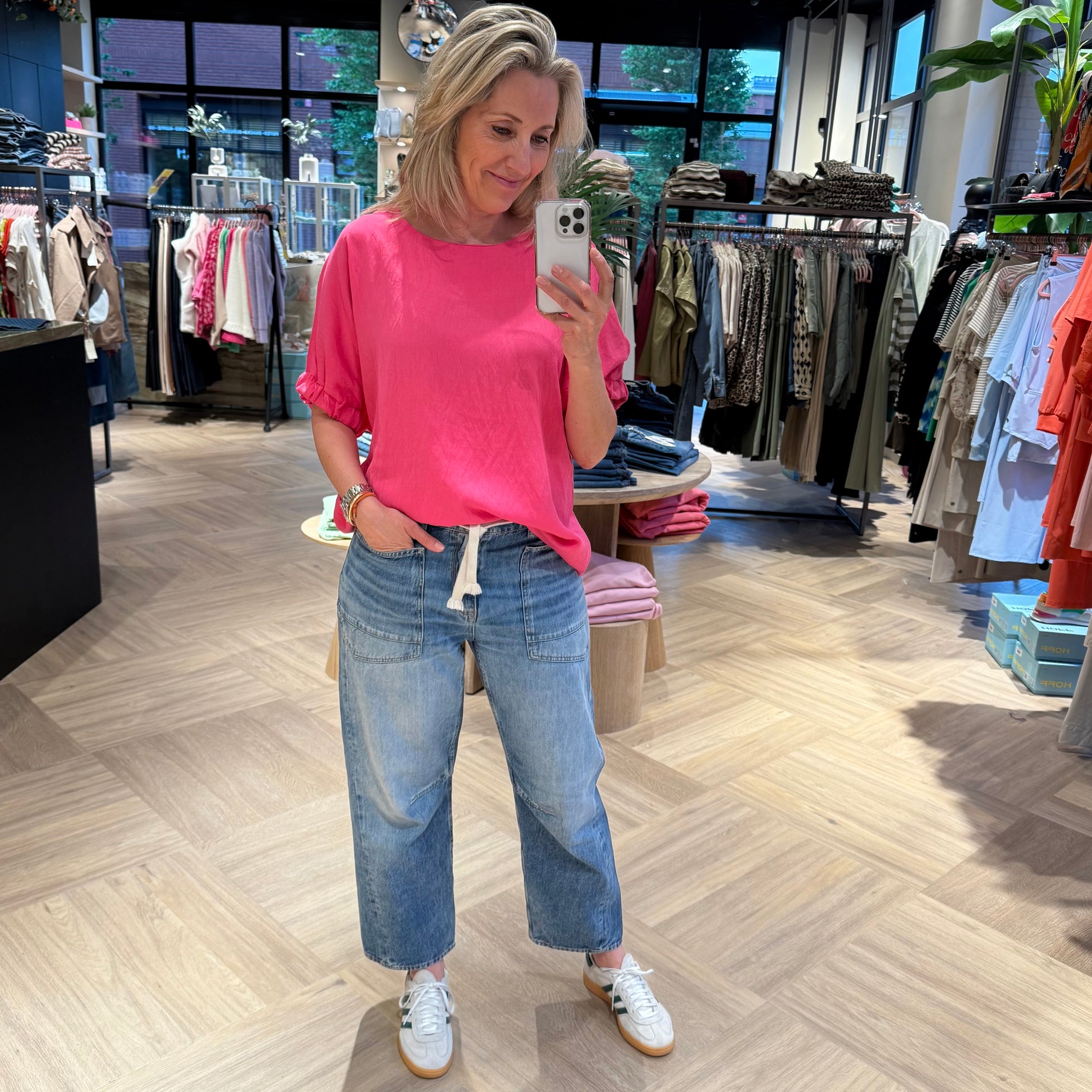 Azzurro Blouse Zia Roze - Peet kleding