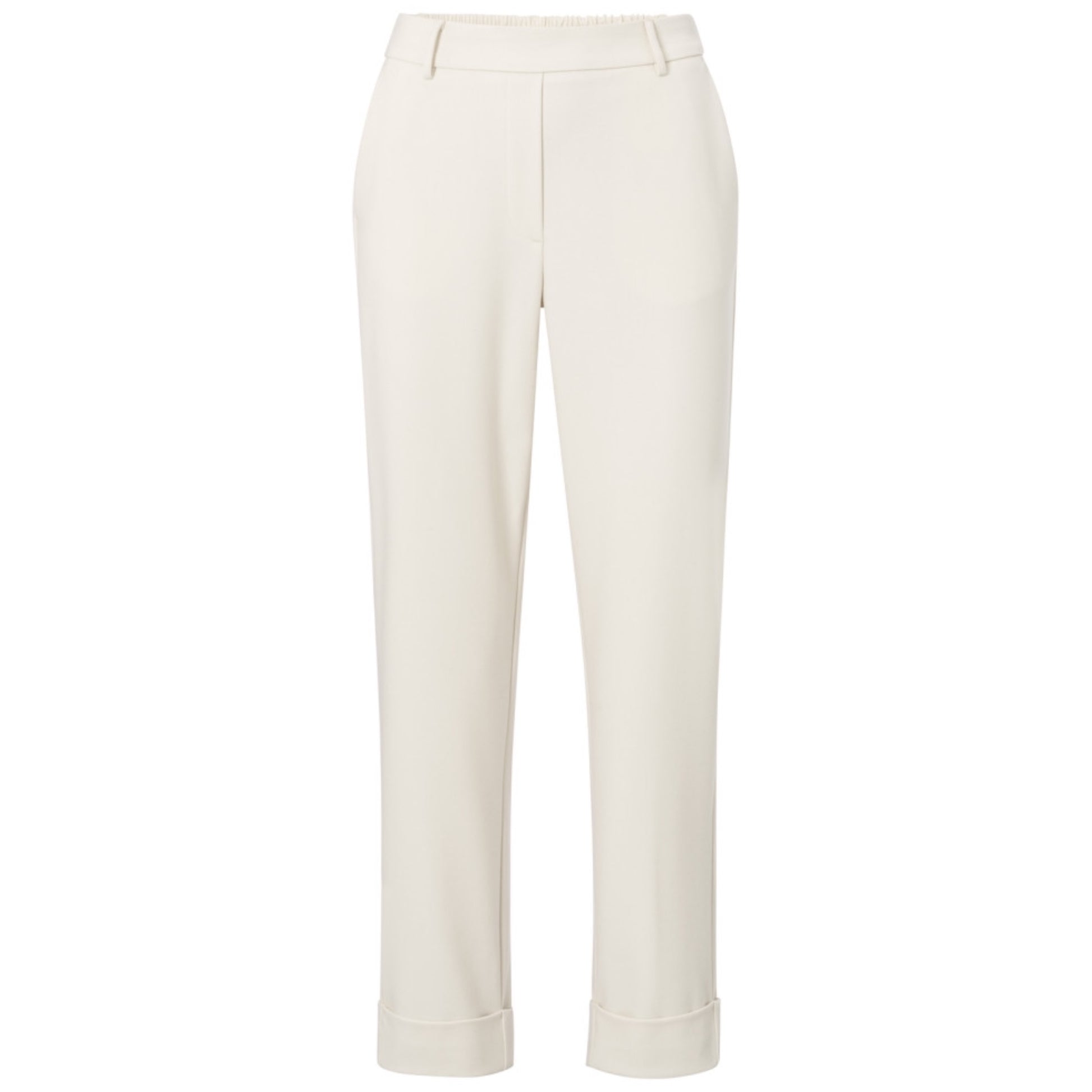 Yaya Broek Elastische Band Chalk White - Peet kleding