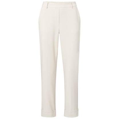 Yaya Broek Elastische Band Chalk White - Peet kleding