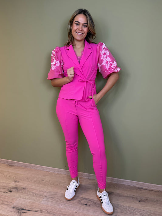 Triple Nine - Travel Broek Fenna Fuchsia - 2101 - Peet kleding