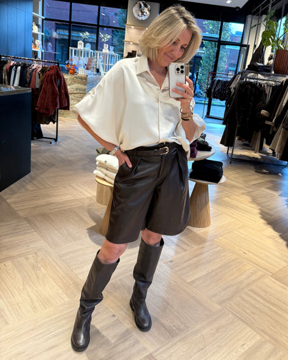 Blouse Roos Satijn Kit - Peet kleding