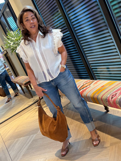 Copenhage Muse Blouse Molly Offwhite - Peet kleding