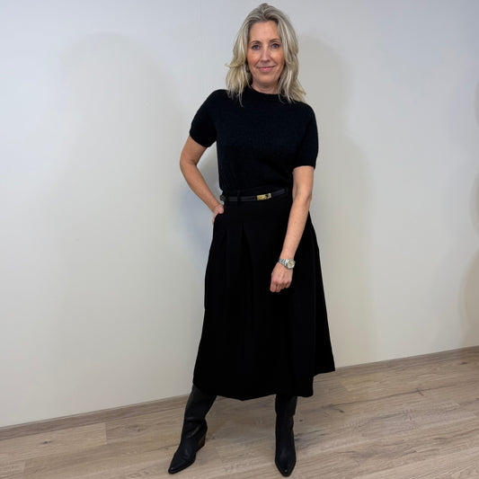 Azzurro Rok Mary Zwart - Peet kleding