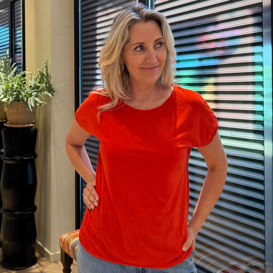 Ichi Shirt Rebel Rood - Peet kleding