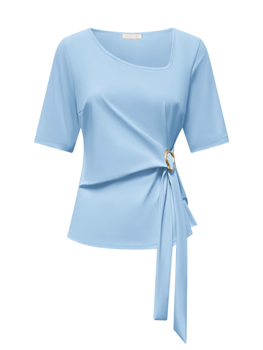 Triple Nine Travel Top Silvi Lichtblauw - 6944 - Peet kleding