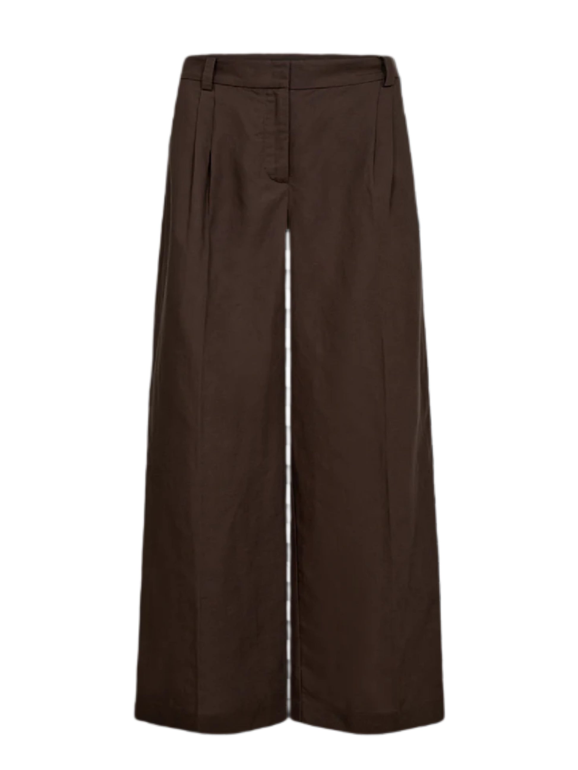 Copenhage Muse Natu Pants Donkerbruin - Peet kleding