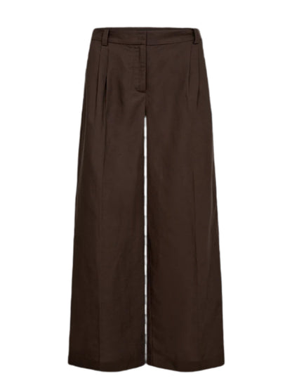 Copenhage Muse Natu Pants Donkerbruin - Peet kleding