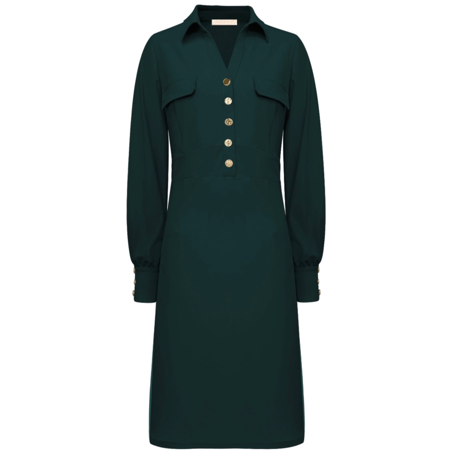 Triple Nine - Travel Jurk Melin Groen - 51810 - Peet kleding