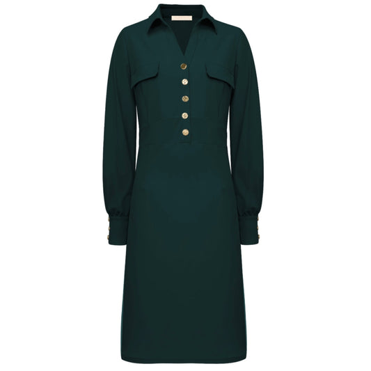 Triple Nine - Travel Jurk Melin Groen - 51810 - Peet kleding