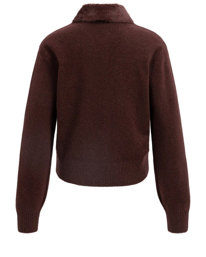 Yaya Vest Chocolate Red Melange - Peet kleding
