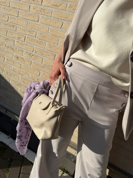 Yaya Pantalon Knoop Zacht Lila - Peet kleding