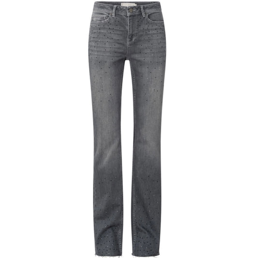 Yaya Jeans Grey Shinestones - Peet kleding