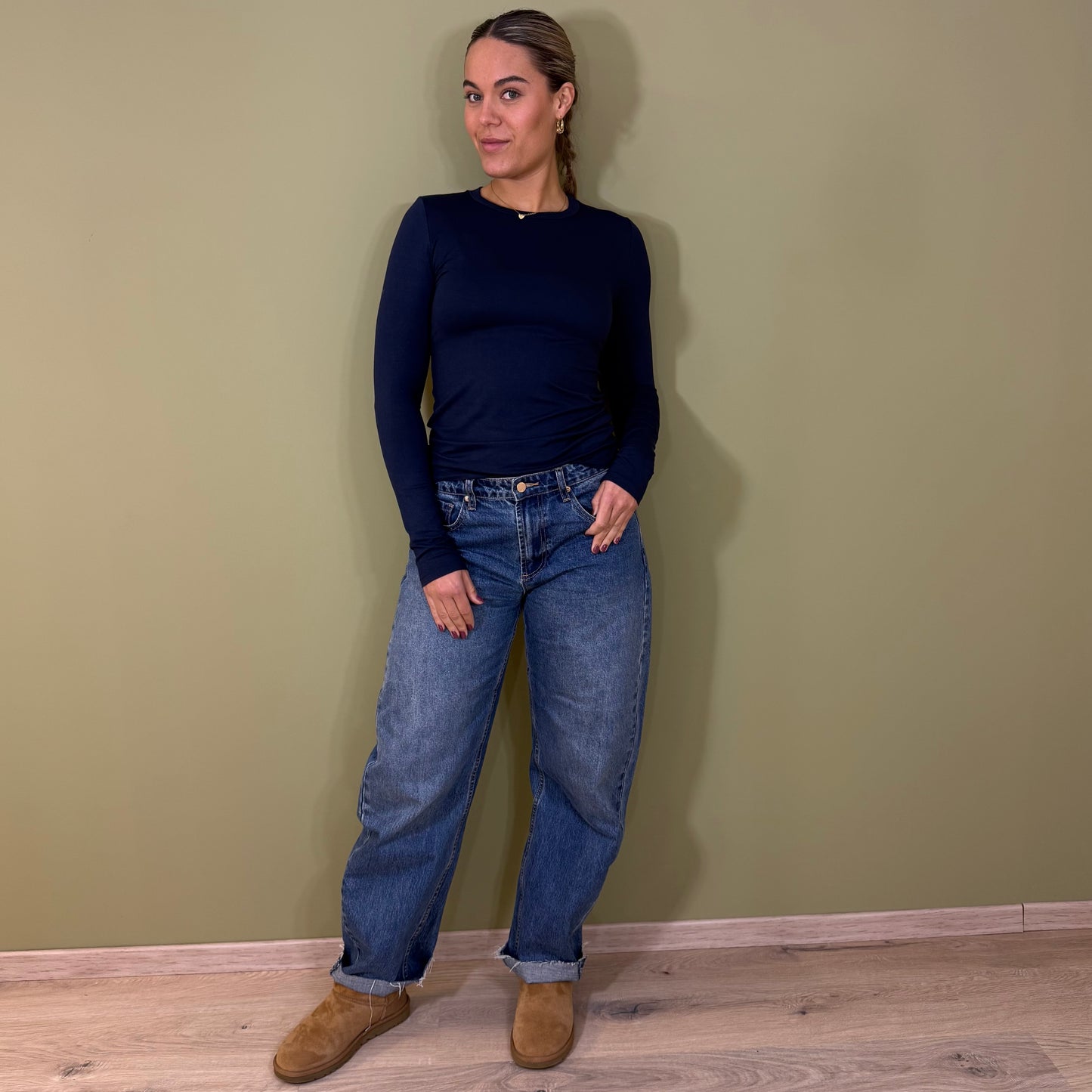 Azzurro Top Bella Blauw - Peet kleding