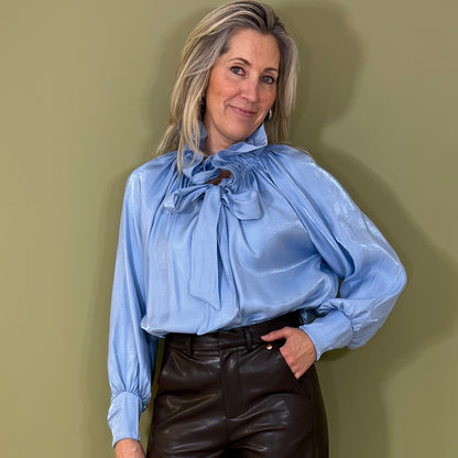 Blouse Fay Lichtblauw - Peet kleding