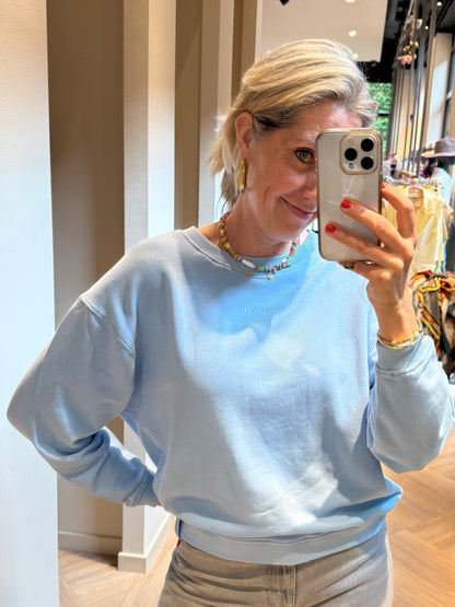 Zhrill Sweater Seraphina Licht Blauw - Peet kleding
