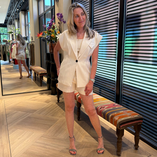 Copenhage Muse Tailor Blazer Offwhite - Peet kleding