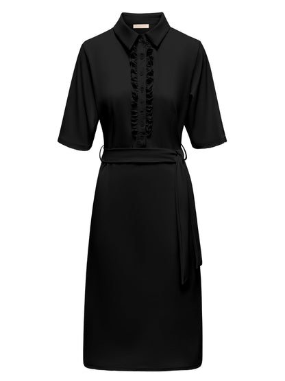 Triple Nine Travel Jurk Anne Zwart - 51825 - Peet kleding