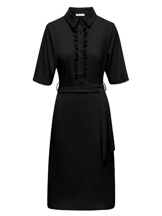 Triple Nine Travel Jurk Anne Zwart - 51825 - Peet kleding