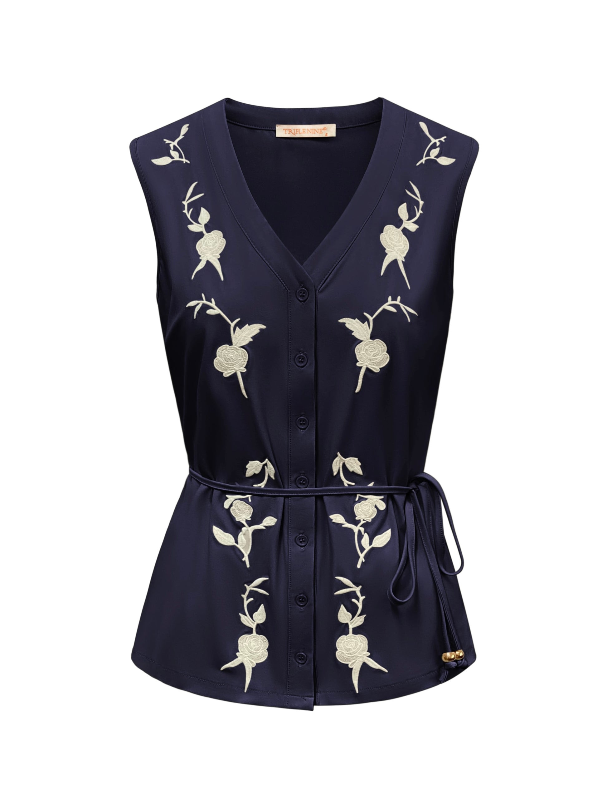 Triple Nine Travel Blouse Isabelle Navy - 5938 - Peet kleding