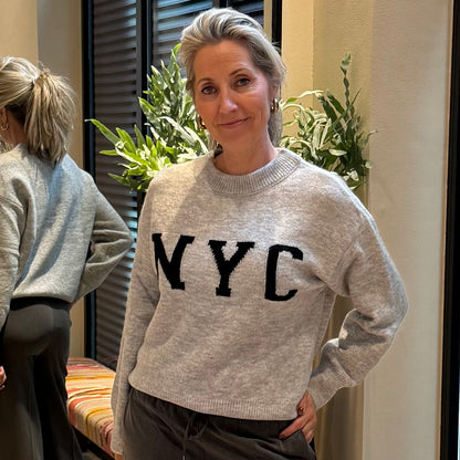 Geisha Trui NYC Grijs - Peet kleding