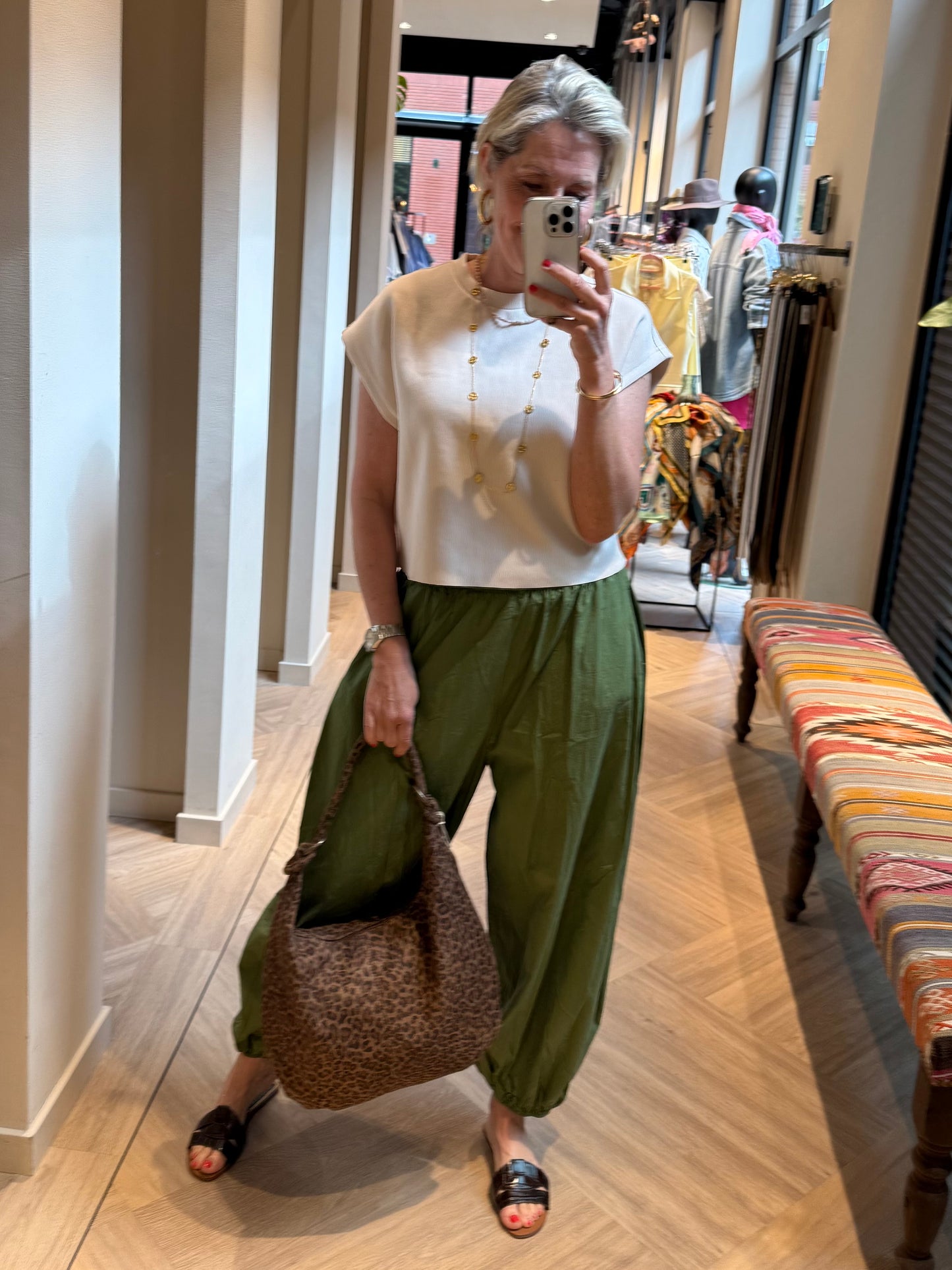Broek Parachute Groen - Peet kleding