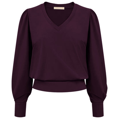Triple Nine - Travel Top Cindy Aubergine - 6927 - Peet kleding