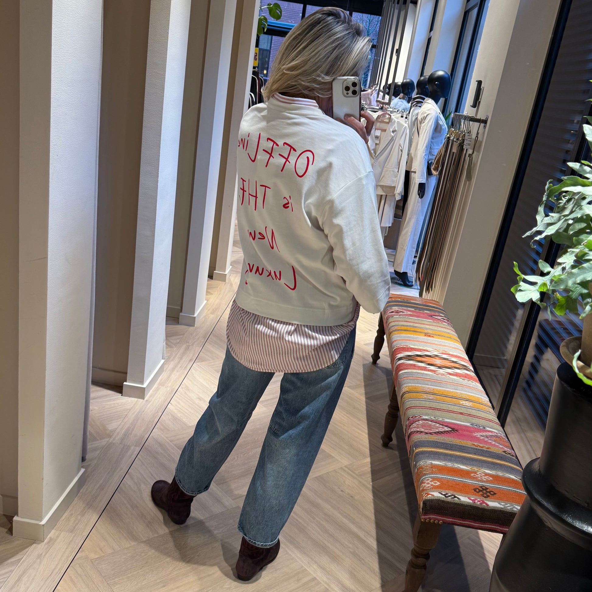 Copenhage Muse Tee Offwhite - Peet kleding