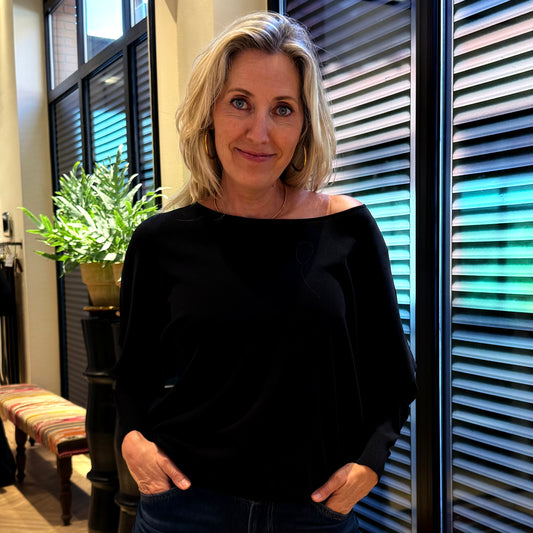 Zhrill Trui Talia Zwart - Peet kleding