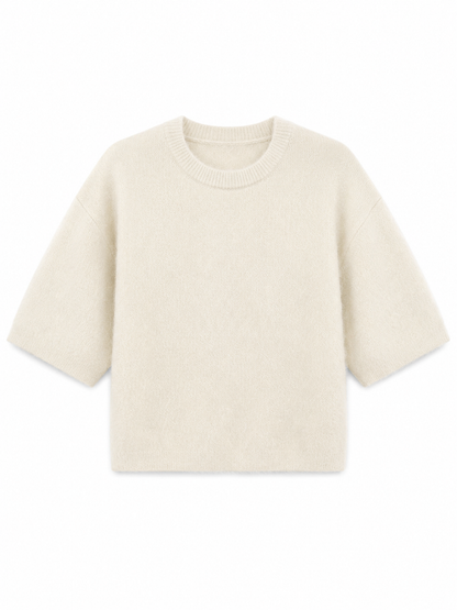 Alpaca Top Silvi Offwhite - Peet kleding