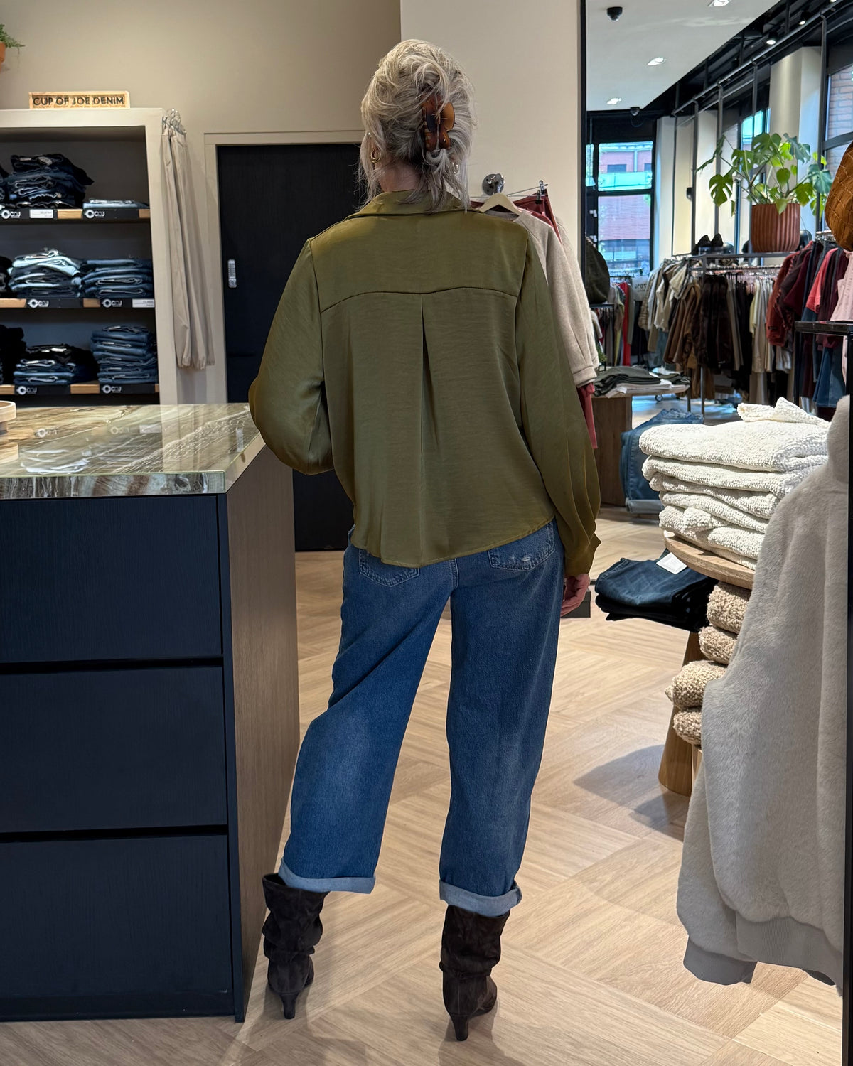 Blouse Danique Groen - Peet kleding