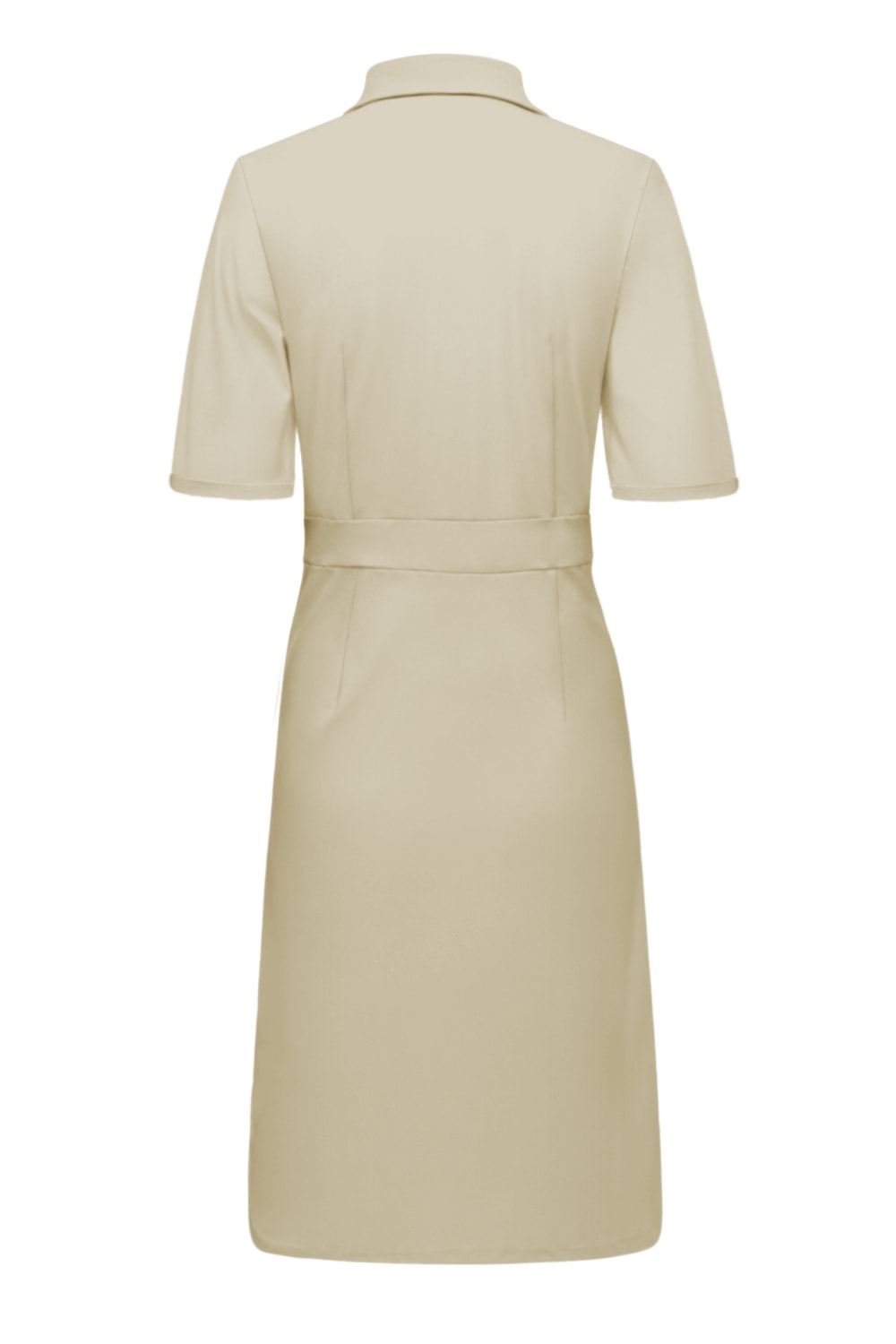 Triple Nine Travel Jurk Valerie Beige - 51827 - Peet kleding