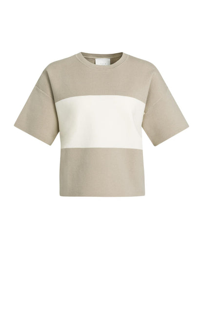 Yaya Trui Contrast Cashmere Grey