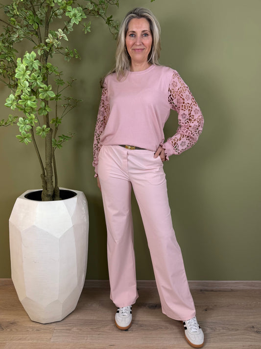 Triple Nine - Trui Louise Poederroze - 9006 - Peet kleding