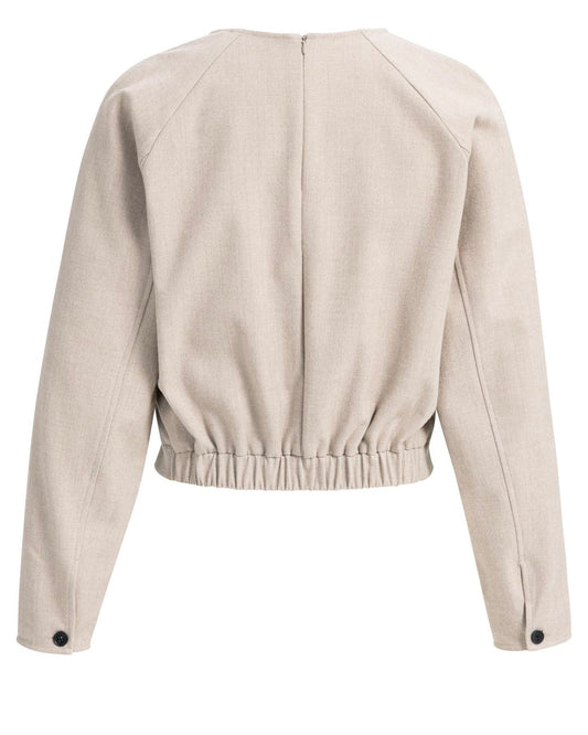 Yaya Top Beige Melange - Peet kleding