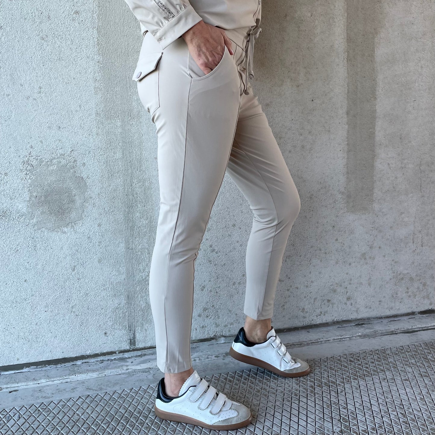 Triple Nine - Travel Broek Fenna Beige 2101 - Peet kleding