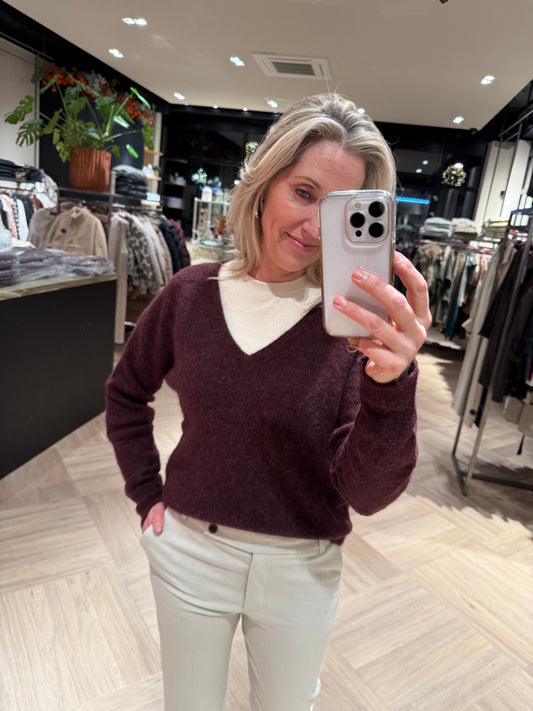 Yaya Trui Alpaca Aubergine