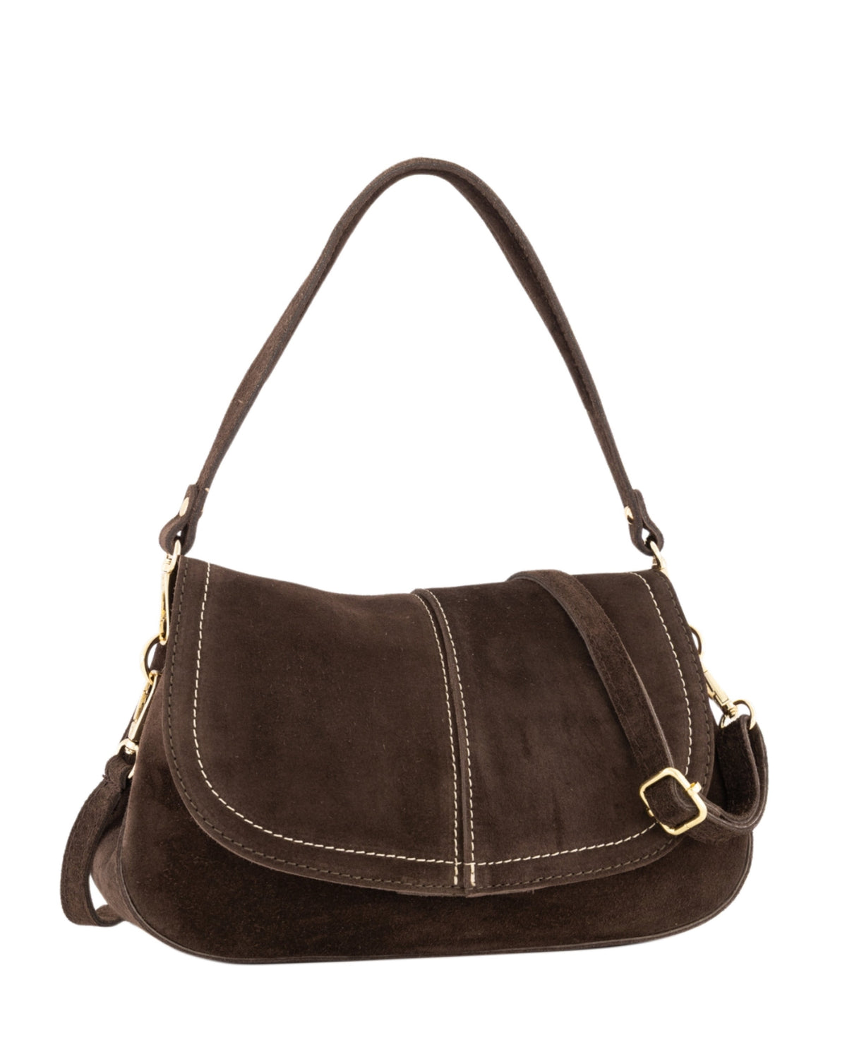 Tas Catania Suede Donkerbruin