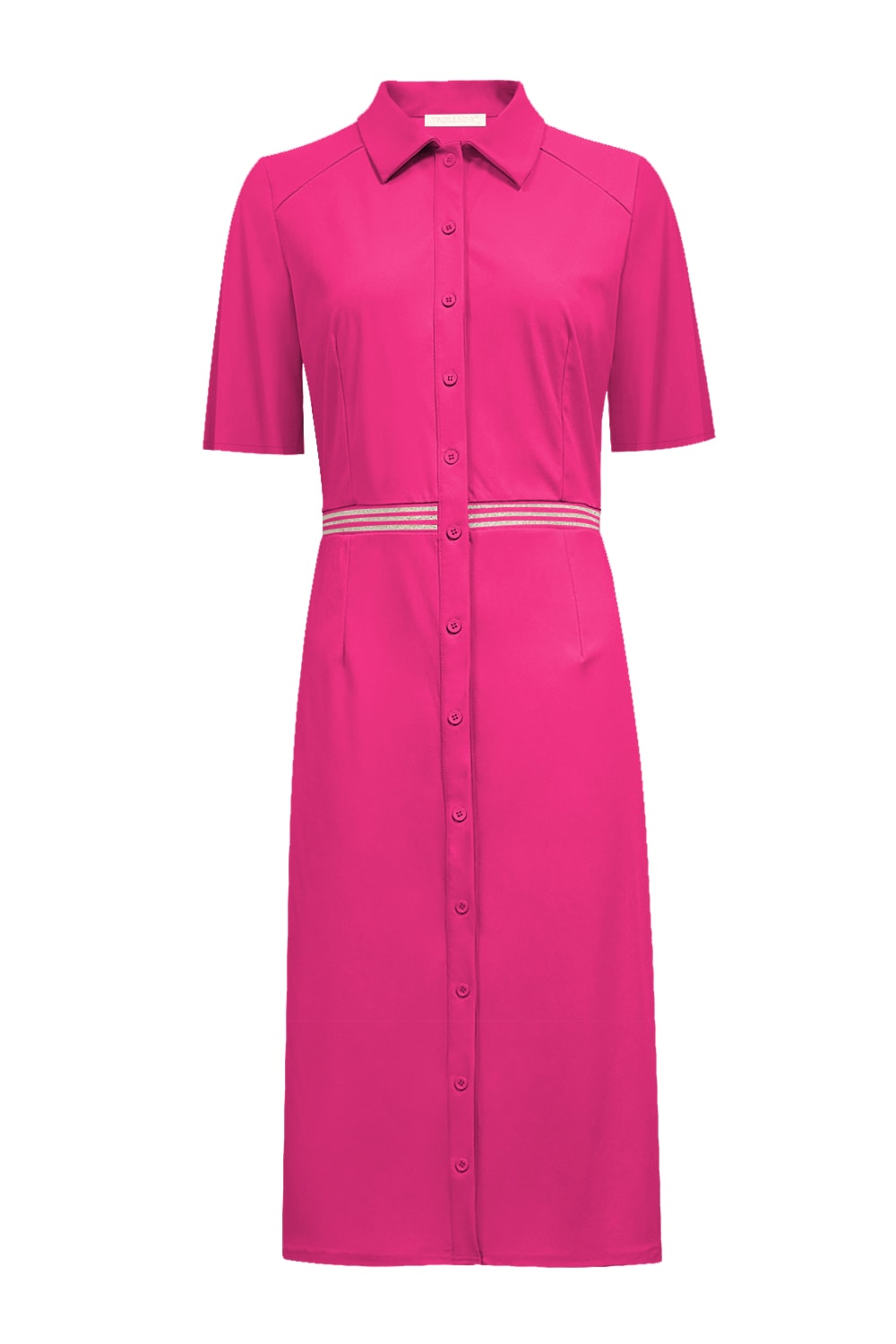 Triple Nine Travel Jurk Mia Fuchsia - 51822 - Peet kleding