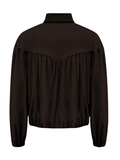 Triple Nine - Travel Blouse Sasha Donkerbruin - 5951 - Peet kleding