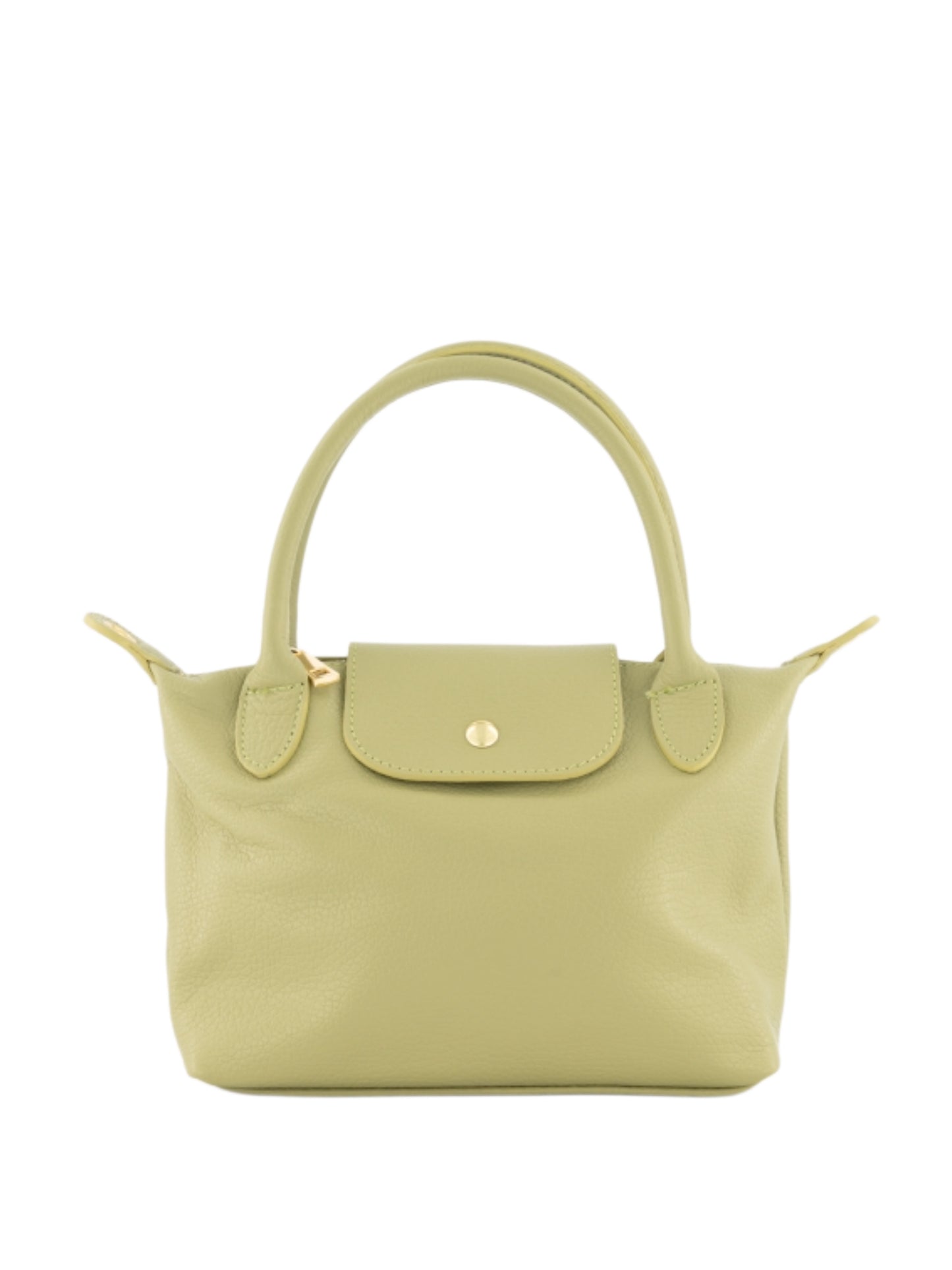 Tas Leder Chantal Olijf - Peet kleding