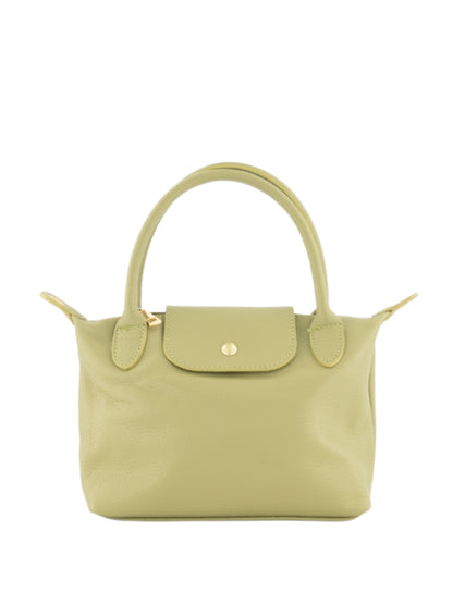 Tas Leder Chantal Olijf - Peet kleding